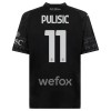 Officiële Voetbalshirt AC Milan Christian Pulisic 11 Vierde 2023-24 Zwarte - Heren